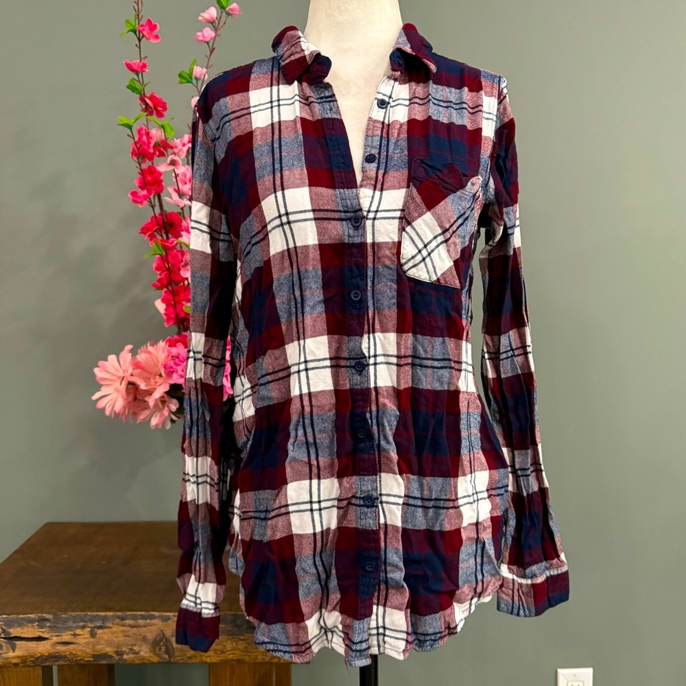 Blue Crush Button Down Long Sleeve